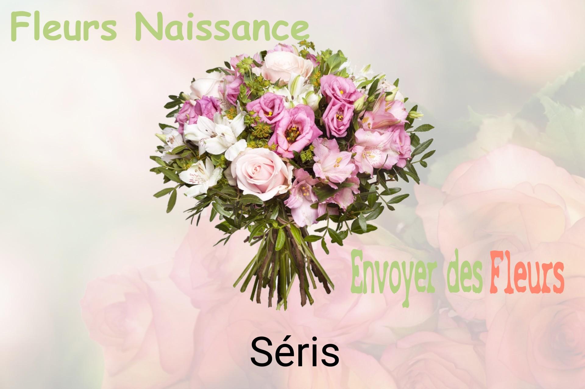Bouquet de fleurs de naissance livré à Séris